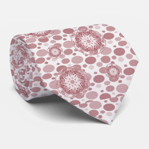 Manar Designer Ties Red Circles Slips