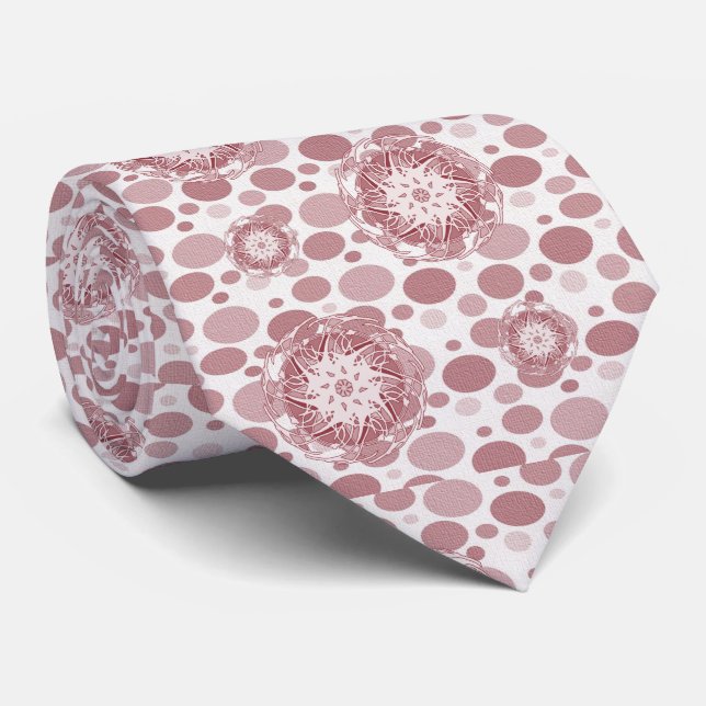 Manar Designer Ties Red Circles Slips (Rullad)