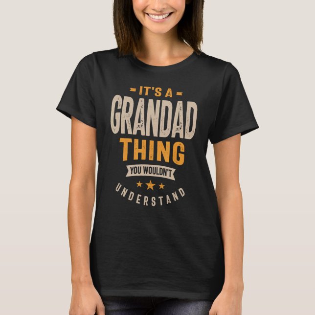 Manar Det är en farfar Sak Pappa morfar T Shirt (Framsida)