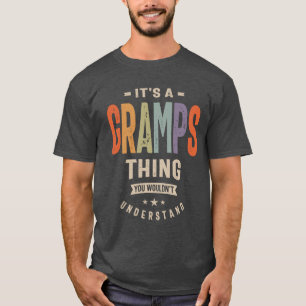 Manar Det är en Gramps Sak Funny Pappa Grandpa T Shirt