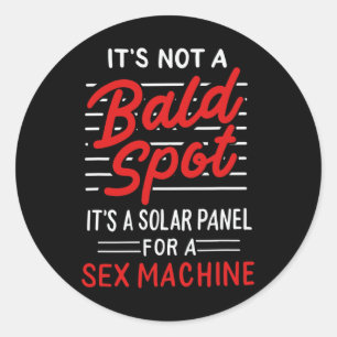 Manar Det är inte en balt punkt utan en solpanel f Runt Klistermärke