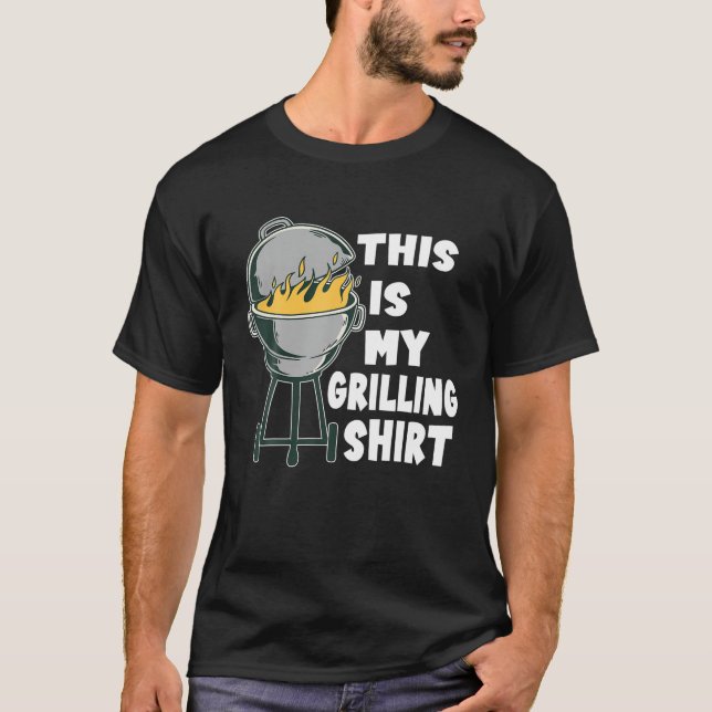 Manar Det här är min grillning från BQ Grill Pappa T Shirt (Framsida)