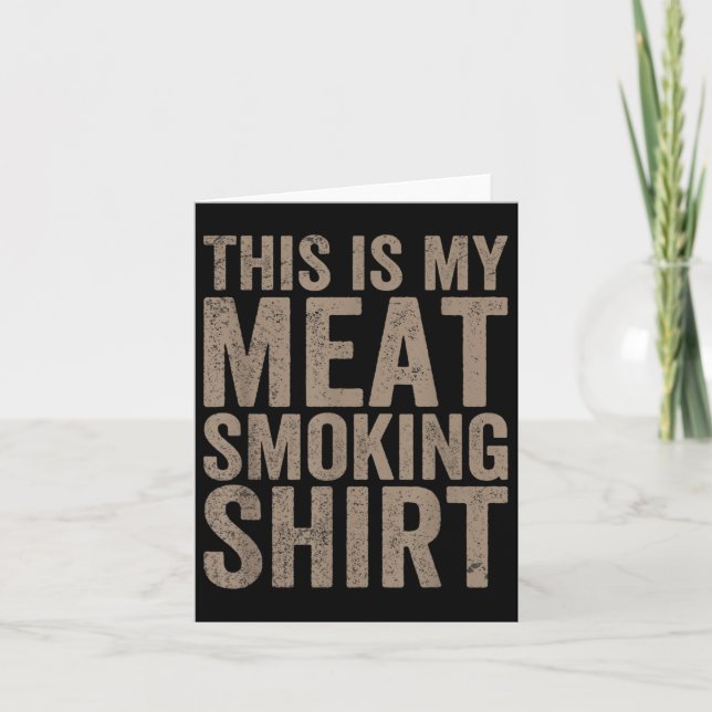 Manar Det här är min Kött-rökare Chef Butcher Cook Kort (Framsida)