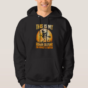Manar Det här är min mänskliga dräkt jag är verkli Hoodie