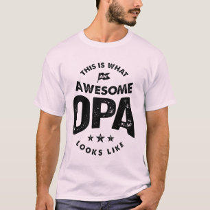 Manar Det här är vad Fantastisk Opa Grandpa Gift T Shirt
