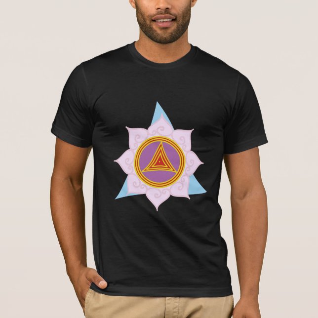 Manar Dhanwantari Kali Yantra T-shirt (Framsida)