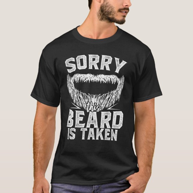 Manar Dieser Bart Ist Besetzt Pappa Vollbart Valen T Shirt (Framsida)