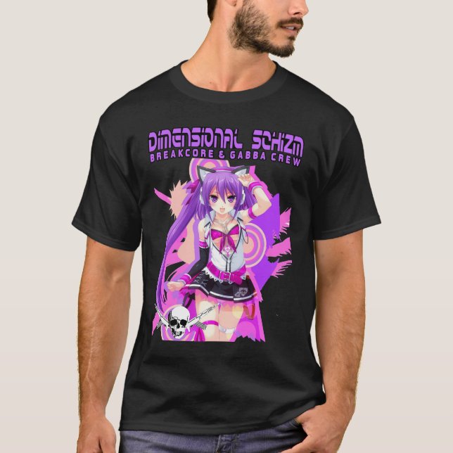 Manar dimensionell skjorta för Schizm Anime T-shirt (Framsida)