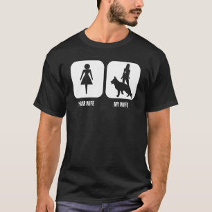 Manar din fru min fru i tyska Hund. T Shirt