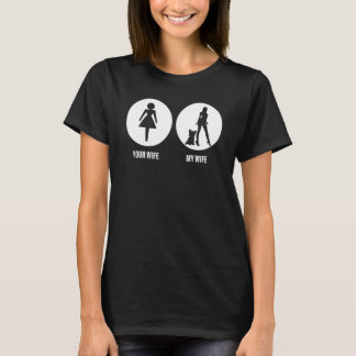 Manar Din fru Min fru Yorkshire Terrier a Yorkie T Shirt