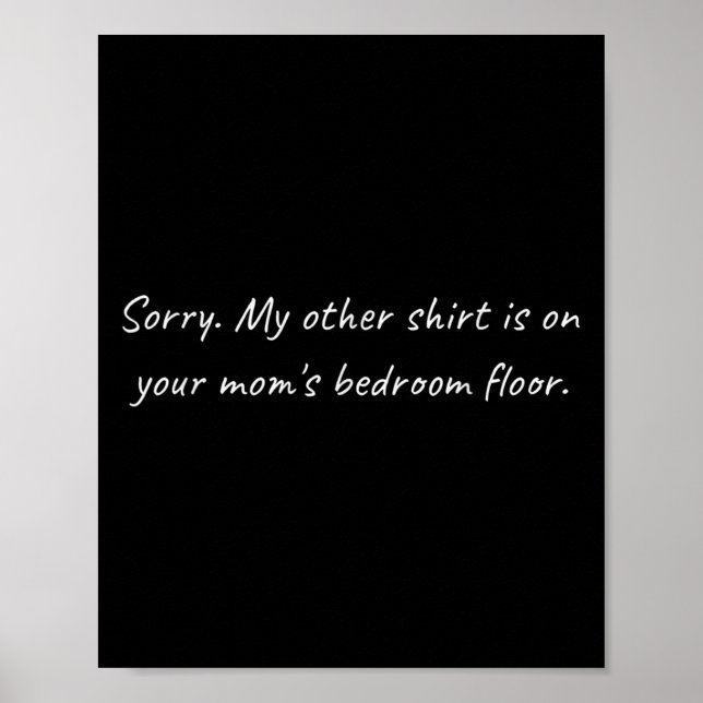 Manar Din Mammor Bedroom _ Sarcastic Funny Offensi Poster (Framsidan)