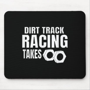 Manar Dirt Track Tävla Funny Tävling-citat Sprint- Musmatta