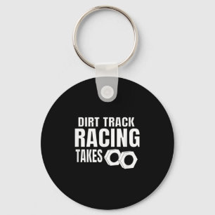 Manar Dirt Track Tävla Funny Tävling-citat Sprint- Nyckelring