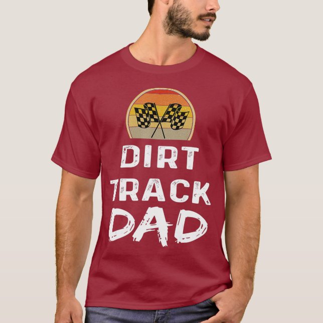 Manar Dirt Track-Tävlan ger gåva från Pappa i Tävl T Shirt (Framsida)