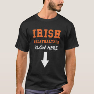 Manar Dirty Irish Breathalyzer Vuxen St Patricks D T Shirt