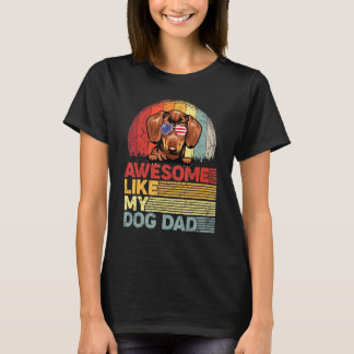 Manar Distress Dachshund Fantastisk som min Hund P T Shirt
