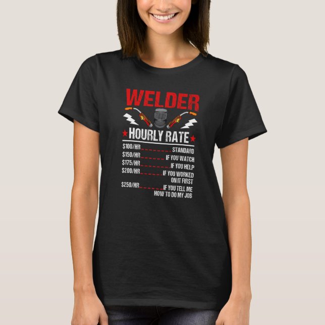 Manar Distress Retro Welder Timate Welding Welding T Shirt (Framsida)