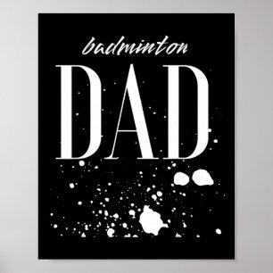 Manar Dminton Pappa Game Day Biggest Fläkt Proud P Poster