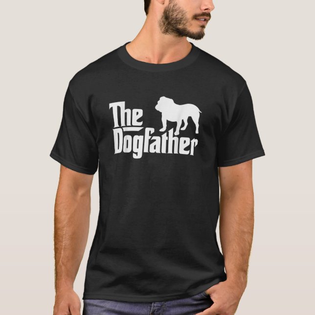 Manar Dogfather Bulldog Manar English Bulldog Da T Shirt (Framsida)