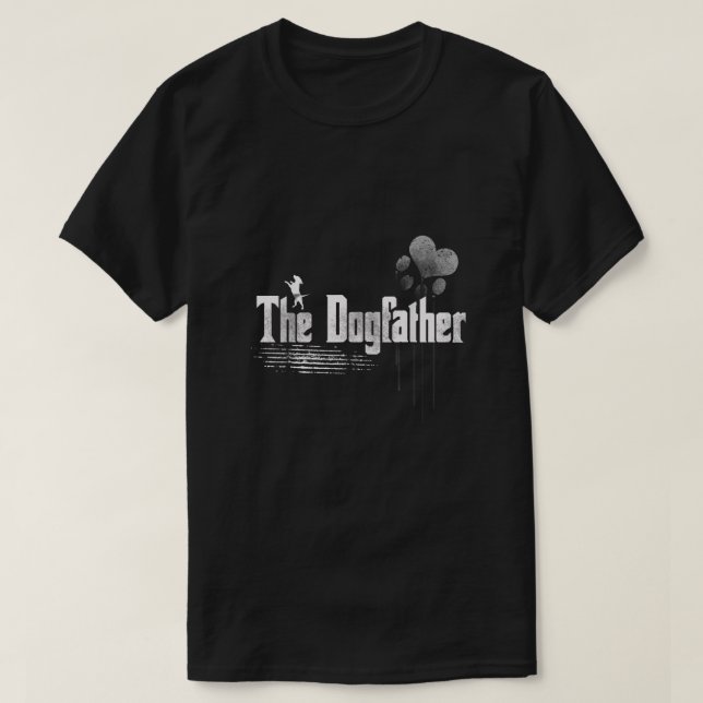 Manar Dogfather Shirt Pappa Hund T Shirt (Design framsida)