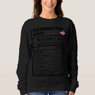 Manar Dominikanska Pappa Nutrition Facts Fars dag T Shirt