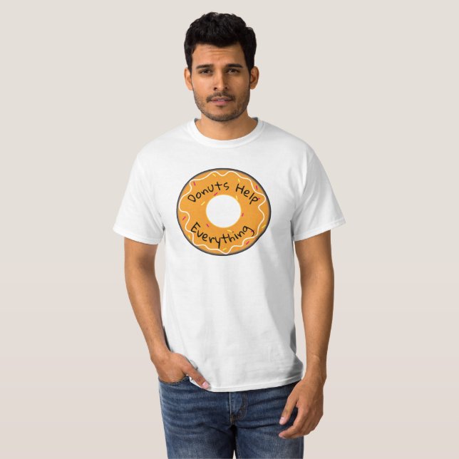 Manar Donuts hjälper till allt T Shirt (Hel framsida)