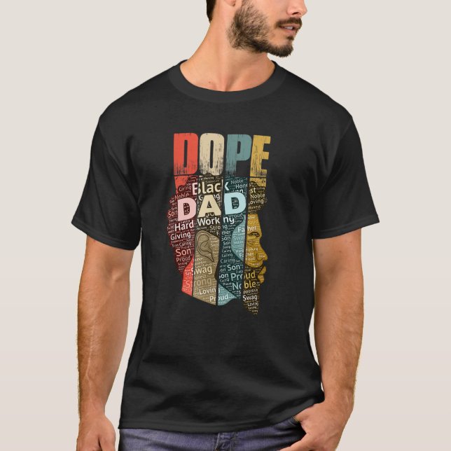 Manar Dope Black Pappa för manar Pappa historik Må T Shirt (Framsida)