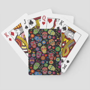 Manar Döskallars Graphic Print, Avslappnad Casinokort