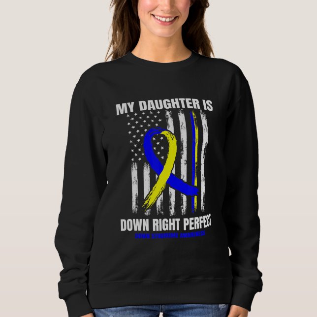 Manar Down Syndrome Awareness Dotter Mamma Pappa A T Shirt (Framsida)