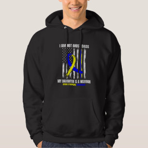 Manar Down Syndrome Awareness Pappa DaughWarrior Hoodie