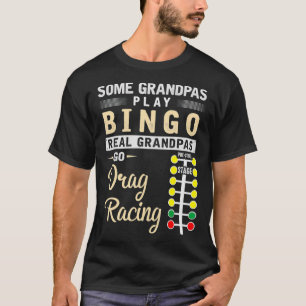 Manar Drag Tävla Grandpa Mechanic Dragster T Shirt