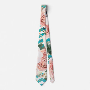 Manar Dress Tie Geometric Ro Chevron Teal Slips