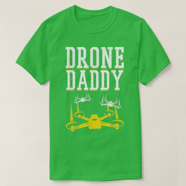 Manar Drone Pilot pappa som en vanlig Pappa-gåva T Shirt (Design framsida)