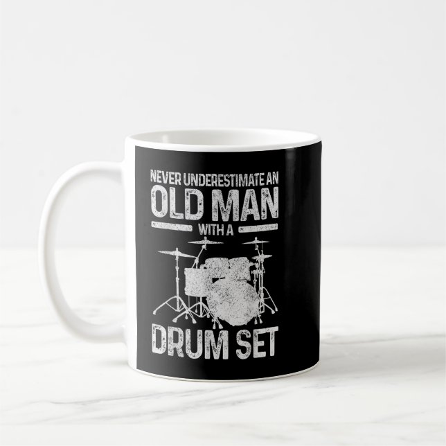 Manar Drummer Gift underskattar aldrig en gammal m Kaffemugg (Vänster)