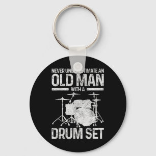 Manar Drummer Gift underskattar aldrig en gammal m Nyckelring