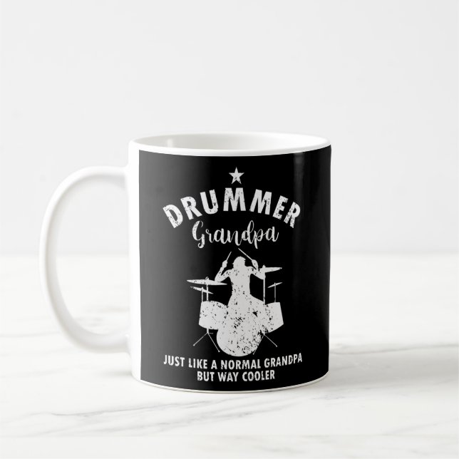 Manar Drummer Grandpa som Normal Grandpa. Kaffemugg (Vänster)