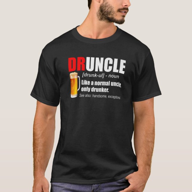 Manar Druncle Beer Definition Best farbror någonsi T Shirt (Framsida)