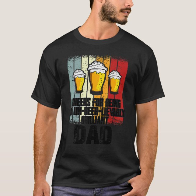 Manar dryck för att vara Un Beer Pappa T Shirt (Framsida)