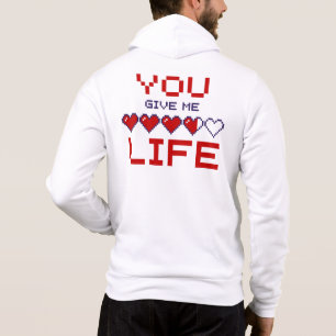 Manar du Ge mig Life Pixel Heart-spelmätare T Shirt