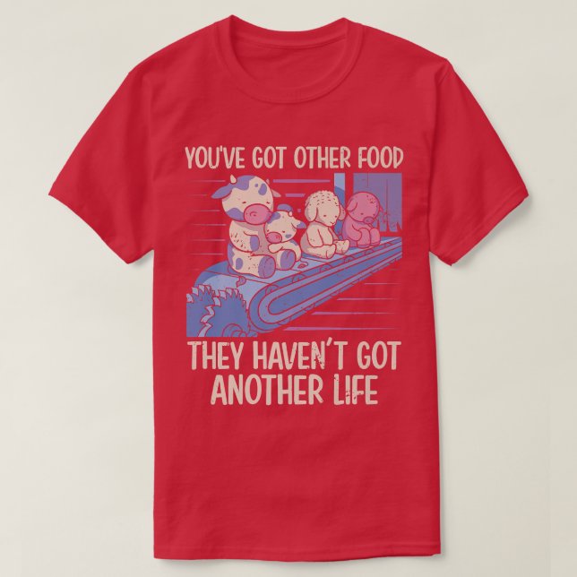 Manar Du har har med annan mat Vegan Vegetable Die T Shirt (Design framsida)