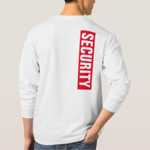 Manar Dubbla Sided White Långärmad Security T Shirt