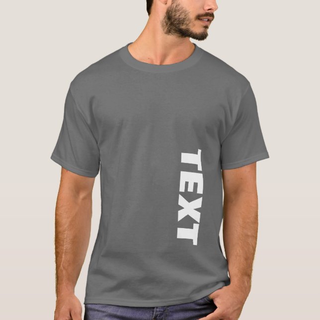 Manar Dubbla Utformning av stor teckensnittstext,  T Shirt (Framsida)