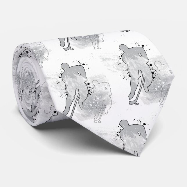 Manar Dubbla Vision Hockey Grått Slips (Rullad)