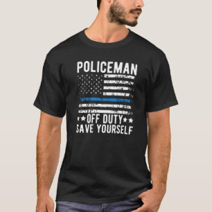 Manar Dumpad polistjänsteman Policemen off Duty Sa T Shirt