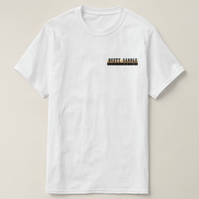 Manar Dusty Saddle Tshirt med logotyp T Shirt (Design framsida)