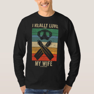 Manar Dyka för Hubby Diver Pappa Make Scu T Shirt