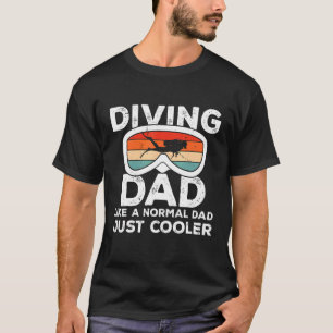Manar Dyving Pappa Scuba Diver Underwater Snorkeli T Shirt