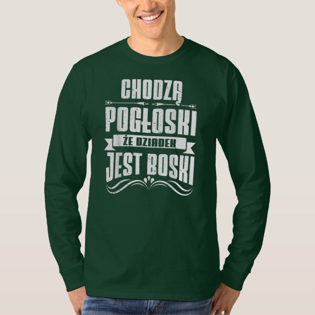 Manar Dziadzie Dziadzia Dziadziu Dziadzio Polen T Shirt (Framsida)