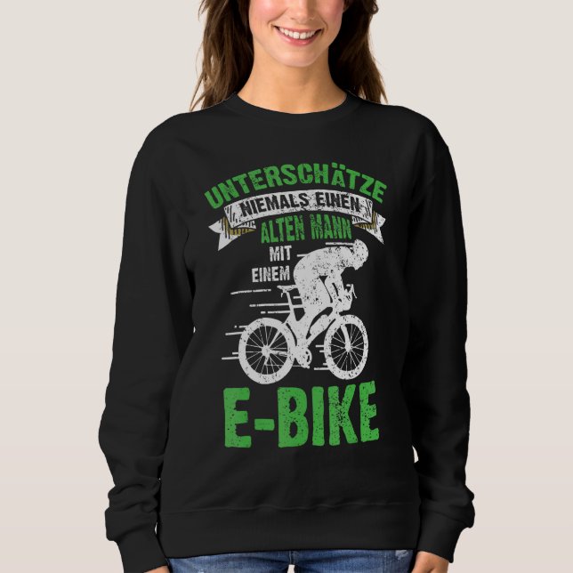 Manar e Bike Bicycle Old Man Say Manar Ecykel Ele T Shirt (Framsida)