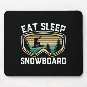Manar Eat Snowboard Funny Retro Snowboarding Musmatta